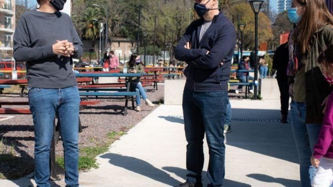 Horacio Rodríguez Larreta y María Migliore visitaron el Barrio Rodrigo Bueno