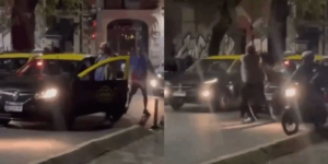 Retienen la licencia de conducir al taxista que protagonizó la pelea en el barrio porteño de Palermo